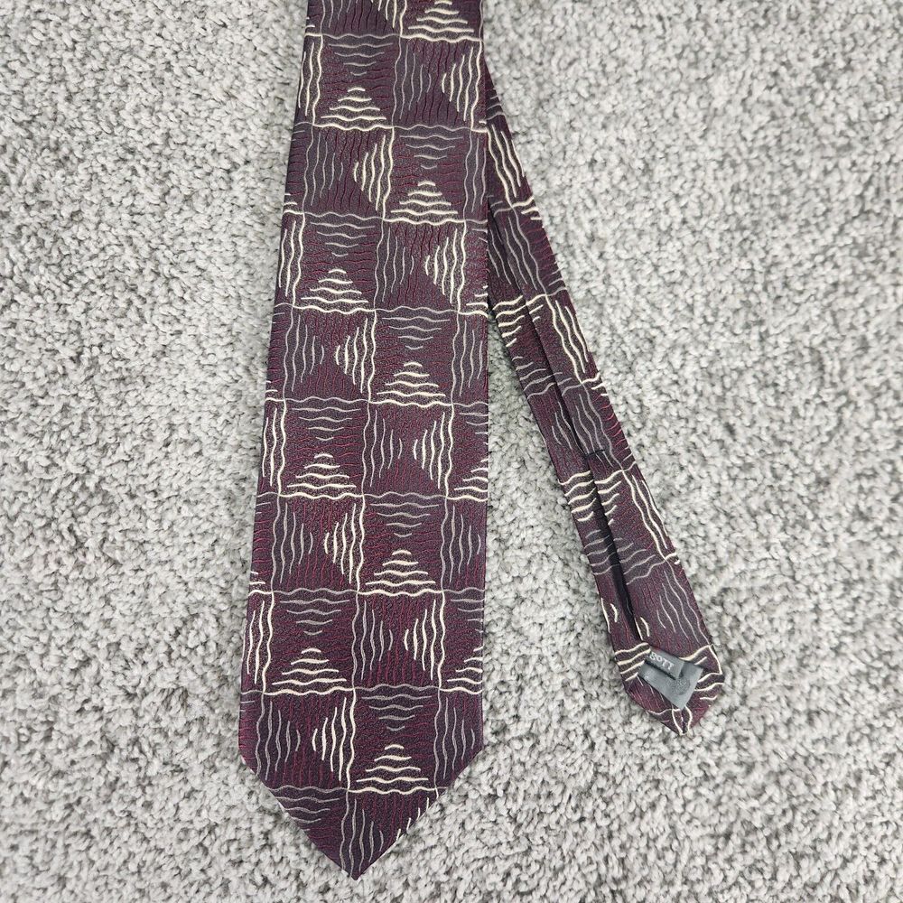 Robert Talbott Best of Class Silk Tie Burgandy Necktie 3.5 x 57 Made in USA